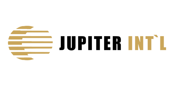 Logo Jupiter Internationale Handelsges. mbH. Designed by Daniel Khademi. www.jupiter-intl.com