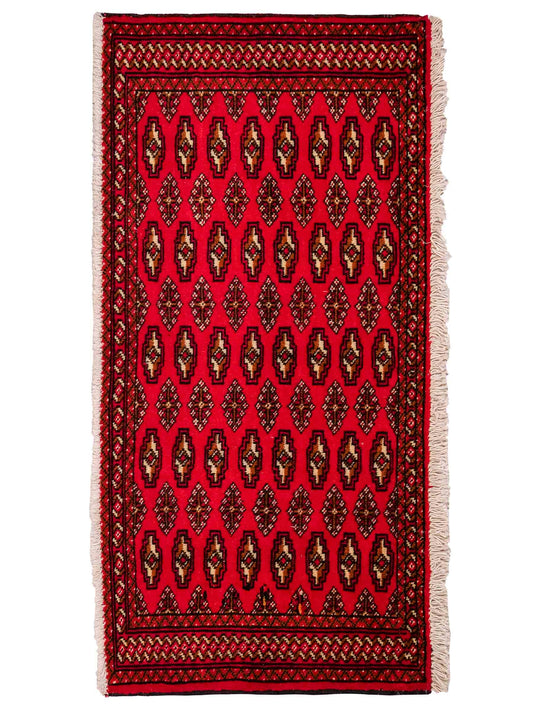 Vintage Turkaman Nomadic Rug 128x63