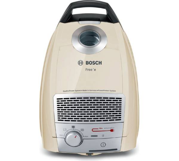 Bosch BSGL5318 Free'e Bodenstaubsauger mit Beutel, beige.