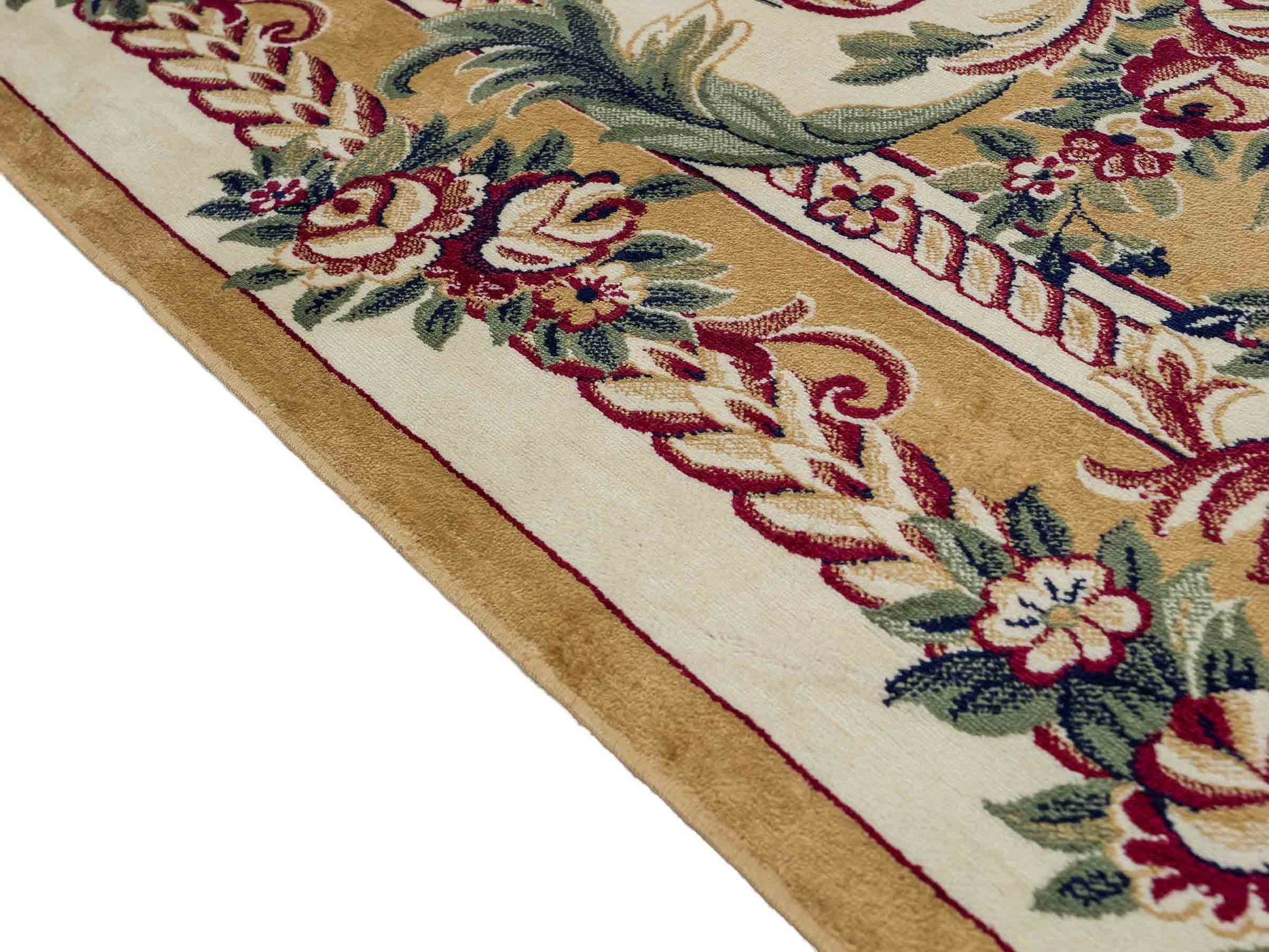 Belgischer, maschinell gefertigter Design Orientteppich aus Kunstseide, creme, weiß. 275x185 cm. Verkauf durch Jupiter Intl.