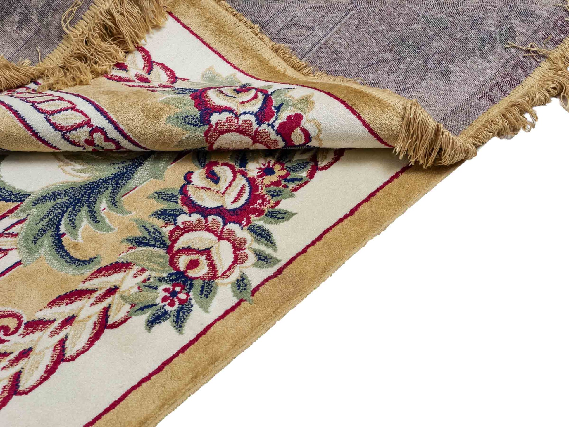 Belgischer, maschinell gefertigter Design Orientteppich aus Kunstseide, creme, weiß. 275x185 cm. Verkauf durch Jupiter Intl.