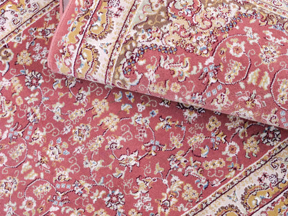 Feiner, maschinell gefertigter Perserteppich, rosa. 155x80 cm. Verkauf durch Jupiter Intl.