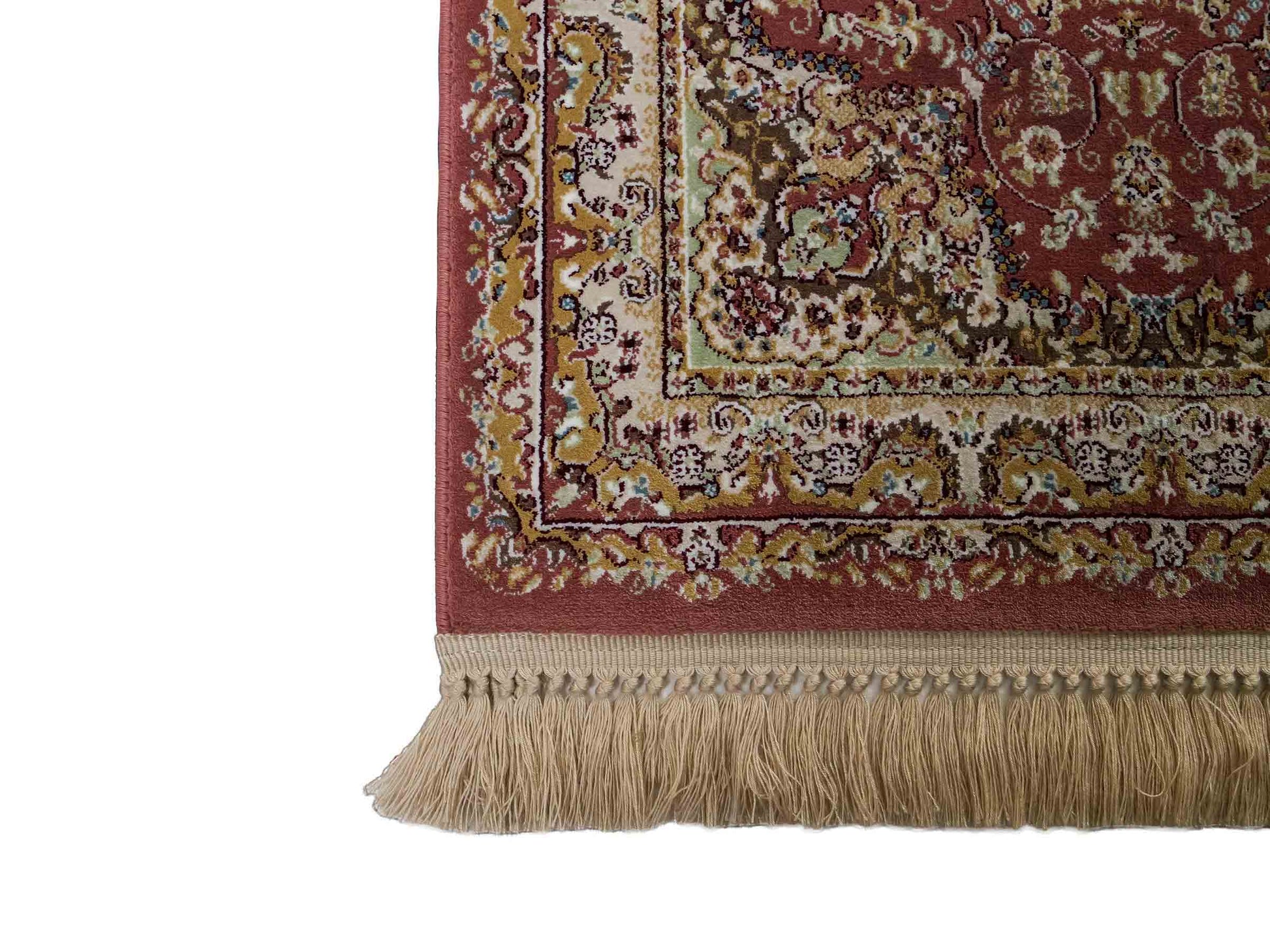 Feiner, maschinell gefertigter Perserteppich, rosa. 155x80 cm. Verkauf durch Jupiter Intl.