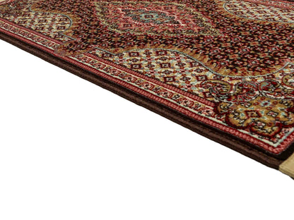 Sehr feiner, maschinell gefertigter Perserteppich, braun, creme. 83x50 cm. Verkauf durch Jupiter Intl.