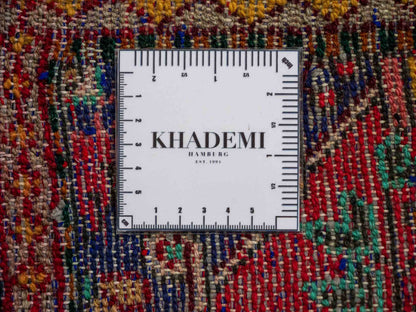 Handgeknüpfter, persischer Hamedan Dorfteppich aus Wolle von Khademi. Größe: 86 x 61 cm. Farbe: Rot. Verkauf durch JUPITER Intl.