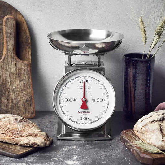 Gastroback 30102 Classic Waage 2 kg, Edelstahl.
