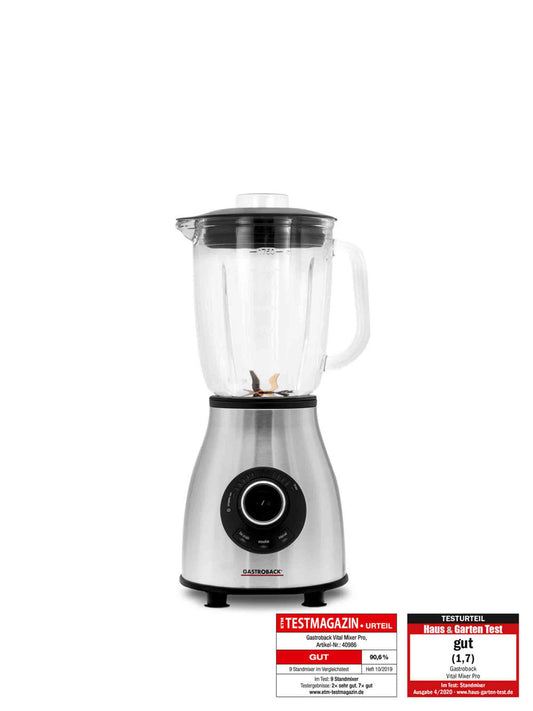 Gastroback 40986 Vital Mixer Pro, Edelstahl, schwarz.