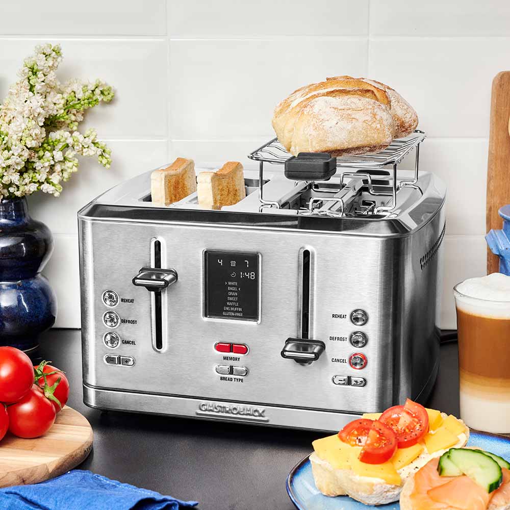Gastroback Advanced Product 42396 Design Toaster Digital 4S, Edelstahl.