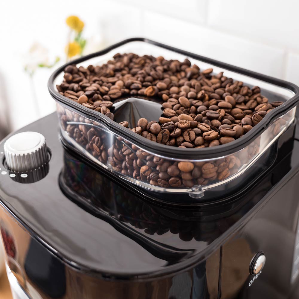 Gastroback Advanced Product 42711_S Kaffeemaschine Grind & Brew Pro Thermo, Edelstahl, schwarz.