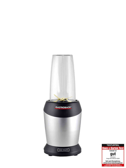 Gastroback 41029 Design Micro Blender, Edelstahl, schwarz.