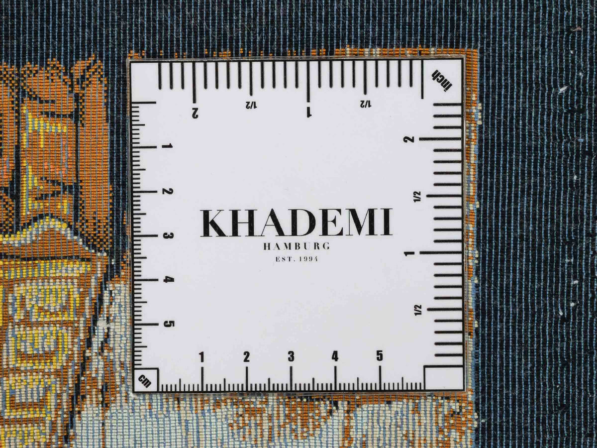 Ghom Maschinenteppich "Kaaba" 80 x 60 cm, Wandteppich / Bildteppich, Mehrfarbig, aus pflanzlicher Seide (Viskose), Hand-Finished. Teppichnummer: V103MC048H. Persian Luxury Collection by Khademi. Made in Iran / Persia – Vertrieb durch JUPITER Intl.