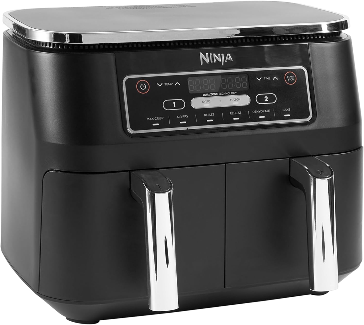Ninja AF300EU Foodi Dual Zone Heißluftfritteuse, schwarz.