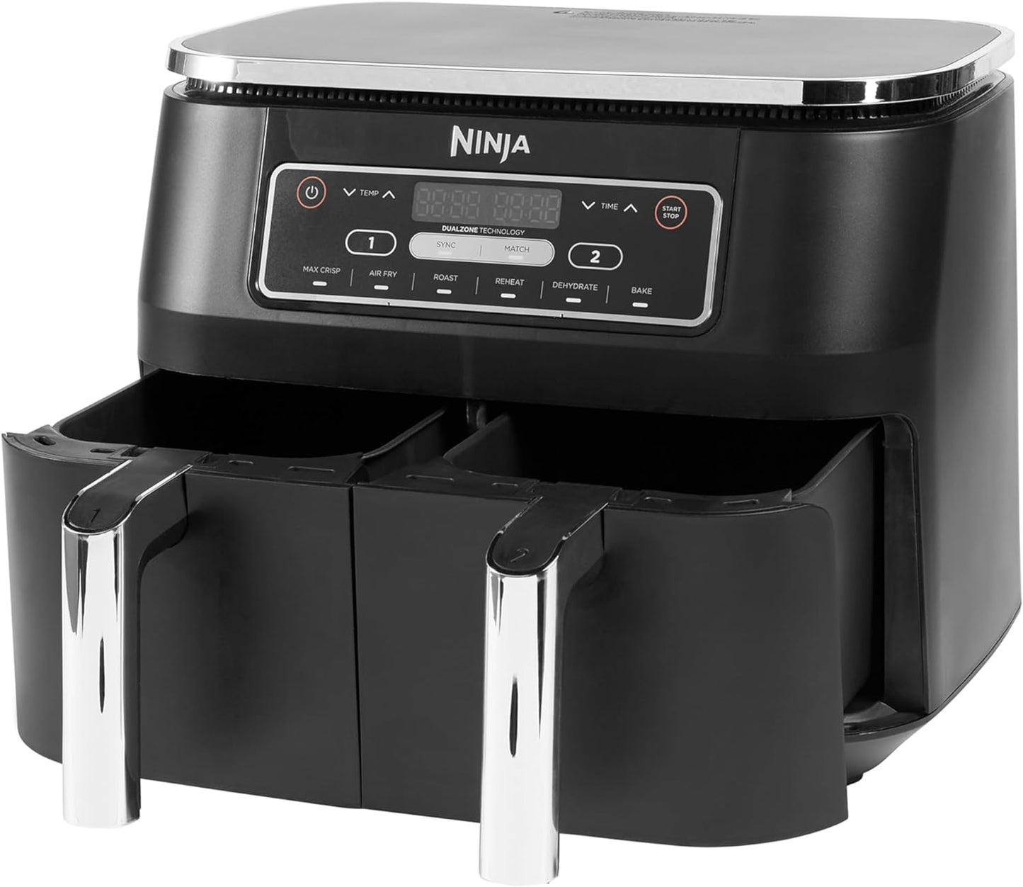 Ninja AF300EU Foodi Dual Zone Heißluftfritteuse, schwarz.
