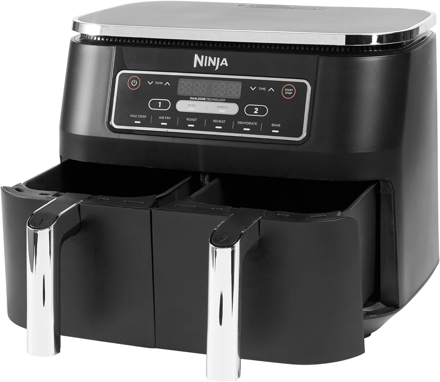 Ninja AF300EU Foodi Dual Zone Heißluftfritteuse, schwarz.