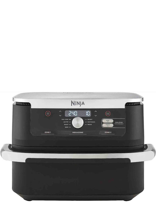 Ninja AF500DE Foodi FlexDrawer Heißluftfritteuse, schwarz.