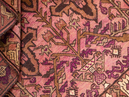 Antiker, handgeknüpfter, afghanischer Belutsch Nomadenteppich aus Wolle von Khademi. Größe: 130 x 92 cm. Farbe: Rot. Verkauf durch JUPITER Intl.