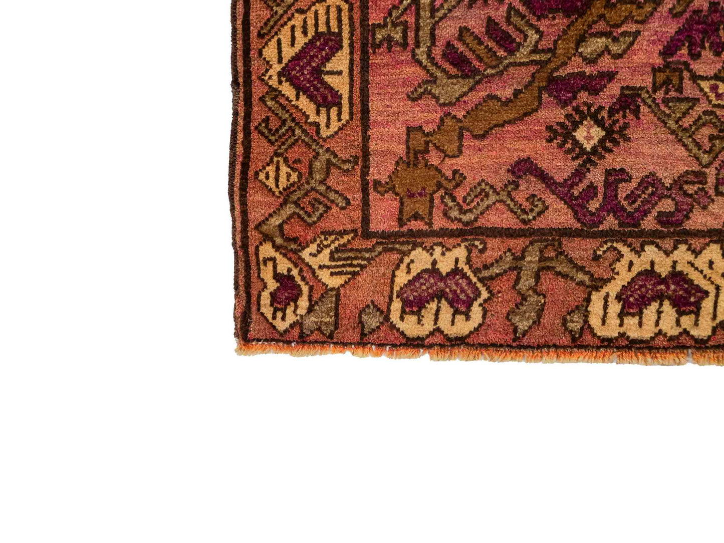 Antiker, handgeknüpfter, afghanischer Belutsch Nomadenteppich aus Wolle von Khademi. Größe: 130 x 92 cm. Farbe: Rot. Verkauf durch JUPITER Intl.