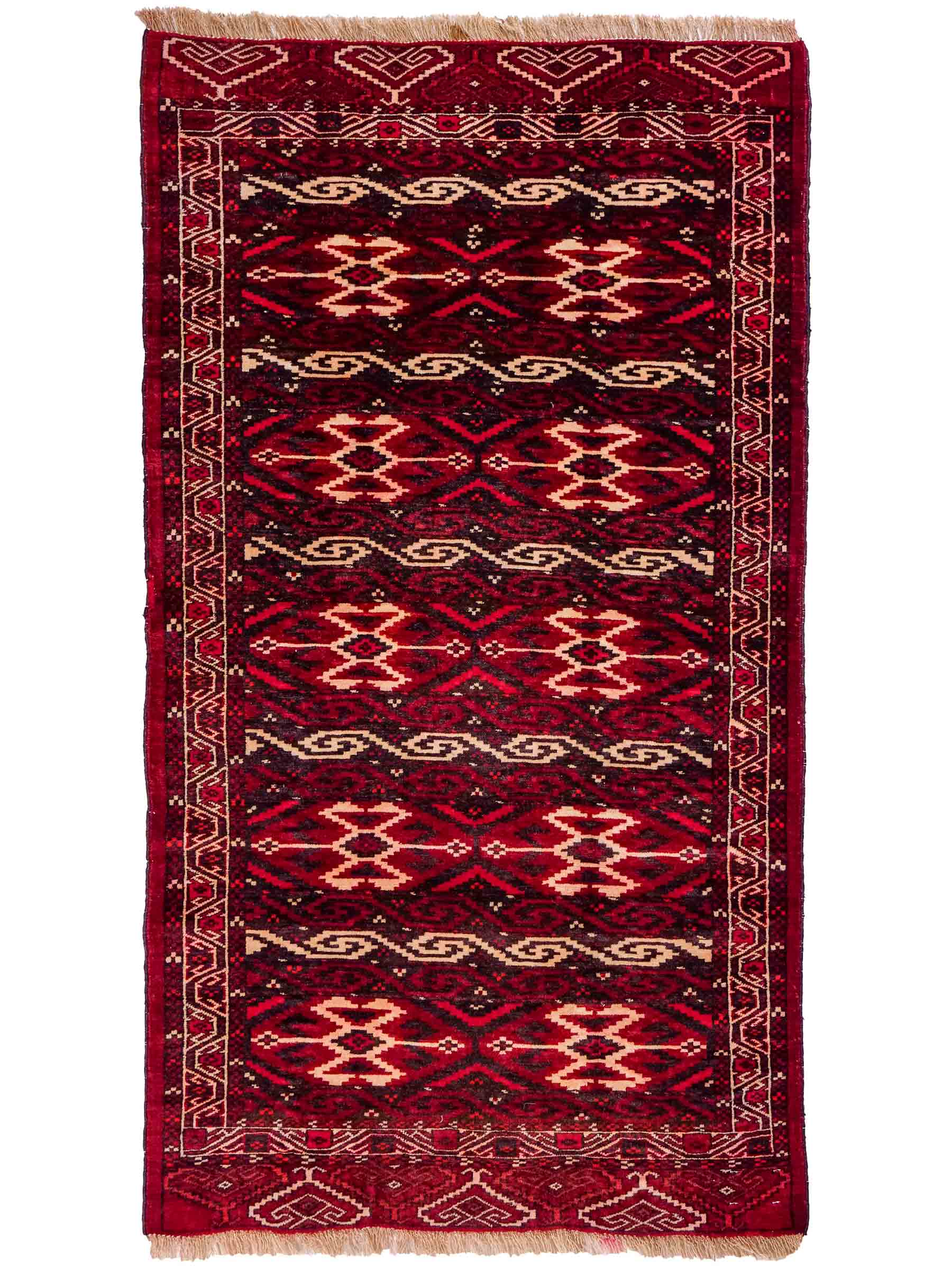 Feiner, handgeknüpfter Afghan Wollteppich von Khademi. Größe: 165 x 90 cm. Farbe: Rot. Verkauf durch JUPITER Intl.