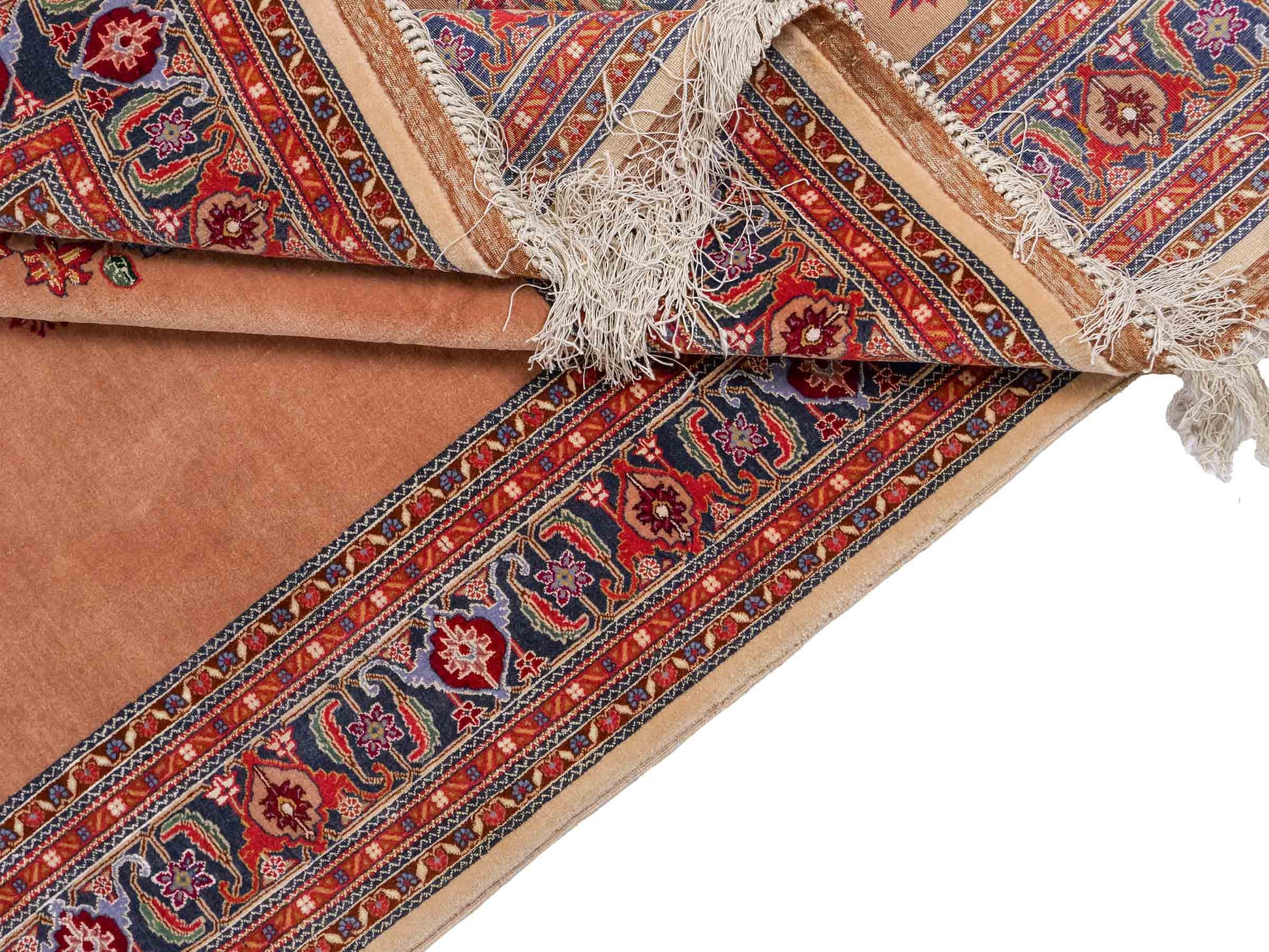 Sehr feiner, antiker, handgeknüpfter Afghan Orientteppich aus Wolle von Khademi. Größe: 260 x 142 cm. Farbe: Beige. Verkauf durch JUPITER Intl.
