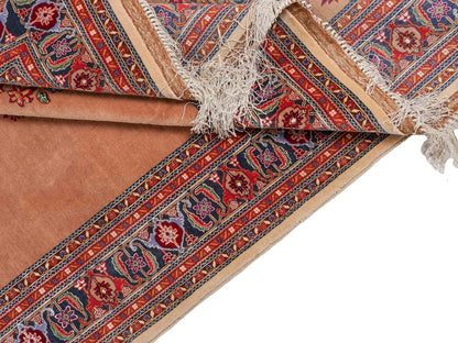 Sehr feiner, antiker, handgeknüpfter Afghan Orientteppich aus Wolle von Khademi. Größe: 260 x 142 cm. Farbe: Beige. Verkauf durch JUPITER Intl.