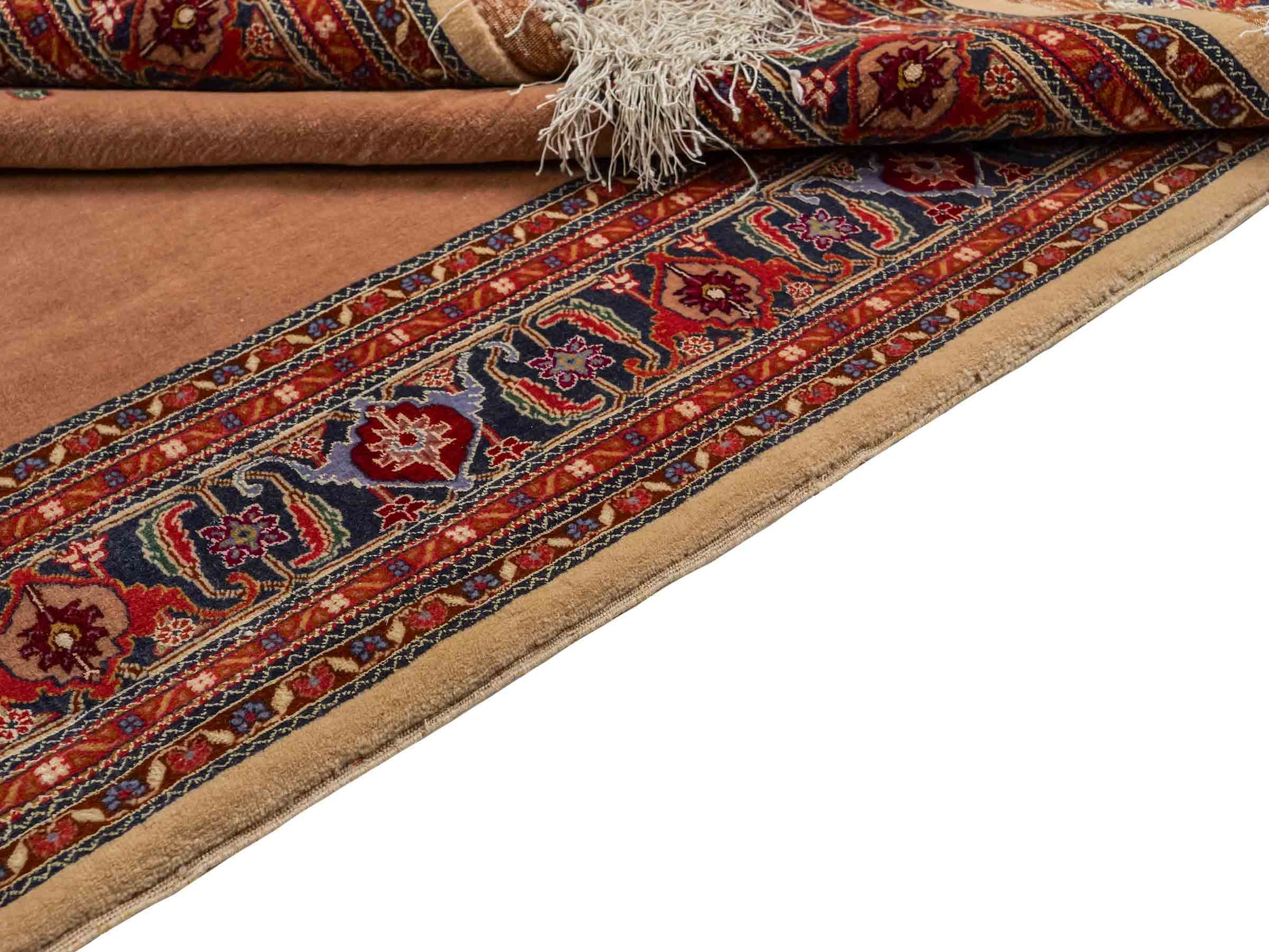 Sehr feiner, antiker, handgeknüpfter Afghan Orientteppich aus Wolle von Khademi. Größe: 260 x 142 cm. Farbe: Beige. Verkauf durch JUPITER Intl.
