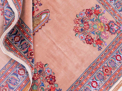 Sehr feiner, antiker, handgeknüpfter Afghan Orientteppich aus Wolle von Khademi. Größe: 260 x 142 cm. Farbe: Beige. Verkauf durch JUPITER Intl.