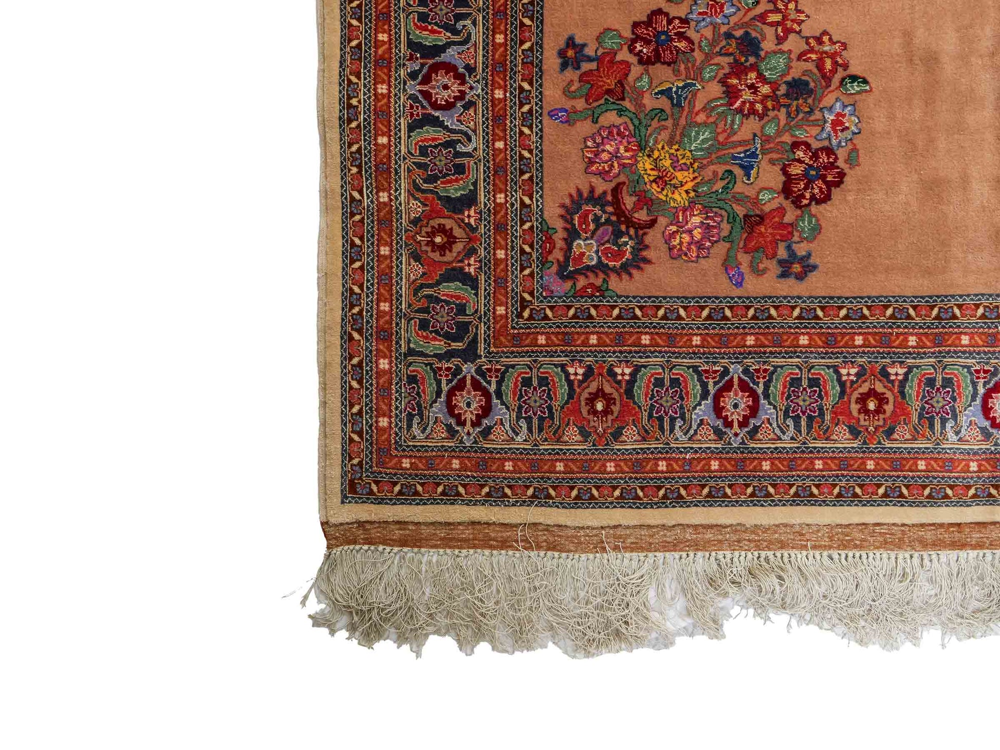 Sehr feiner, antiker, handgeknüpfter Afghan Orientteppich aus Wolle von Khademi. Größe: 260 x 142 cm. Farbe: Beige. Verkauf durch JUPITER Intl.