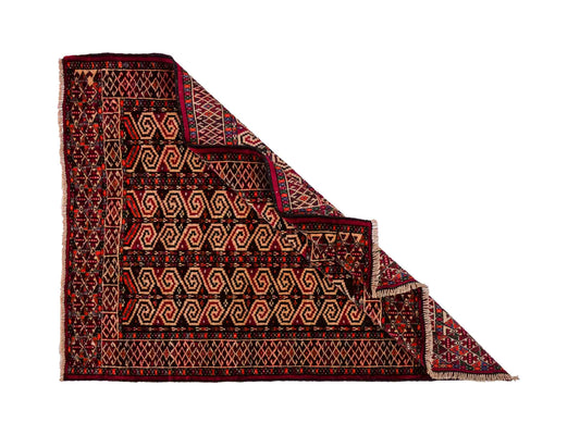 Feiner, handgeknüpfter, antiker Russia Orientteppich aus Wolle von Khademi. Farbe: Rot, cremeweiß. Größe: 121 x 81 cm. Vertrieb durch JUPITER Intl.