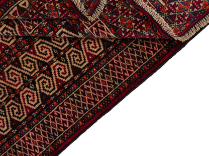 Feiner, handgeknüpfter, antiker Russia Orientteppich aus Wolle von Khademi. Farbe: Rot, cremeweiß. Größe: 121 x 81 cm. Vertrieb durch JUPITER Intl.