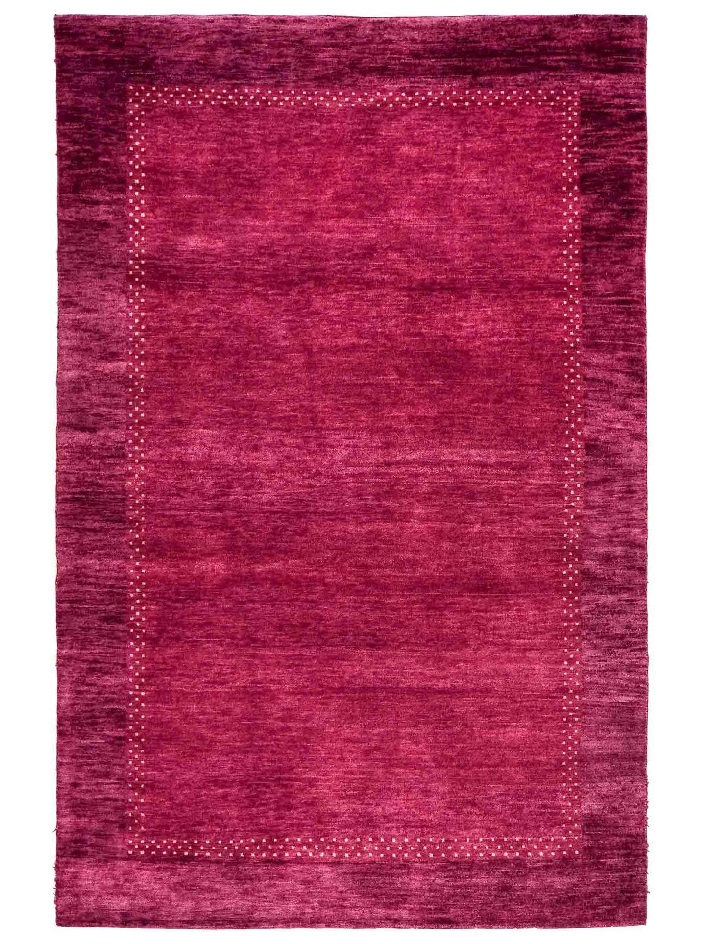 Feiner, handgeknüpfter Indo Lori Orientteppich aus Wolle von Khademi, violett, lila. 179x121 cm. Verkauf durch Jupiter Intl.