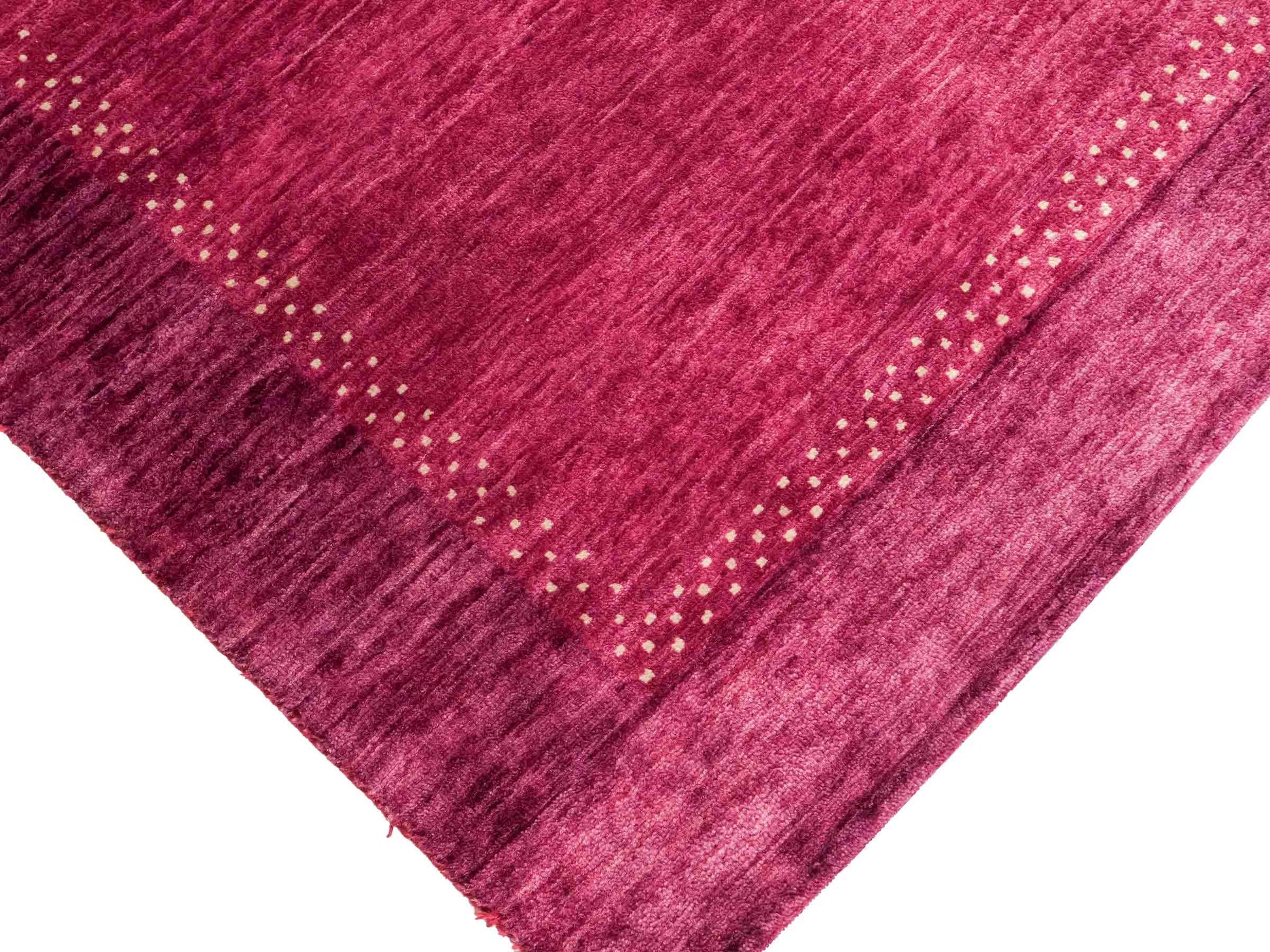 Feiner, handgeknüpfter Indo Lori Orientteppich aus Wolle von Khademi, violett, lila. 179x121 cm. Verkauf durch Jupiter Intl.