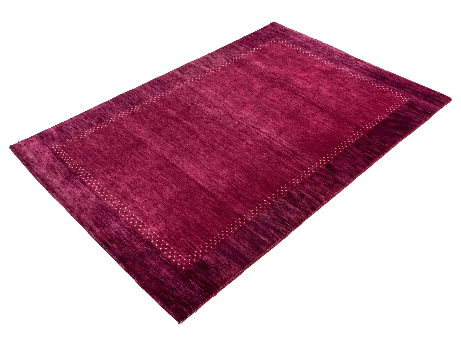 Feiner, handgeknüpfter Indo Lori Orientteppich aus Wolle von Khademi, violett, lila. 179x121 cm. Verkauf durch Jupiter Intl.