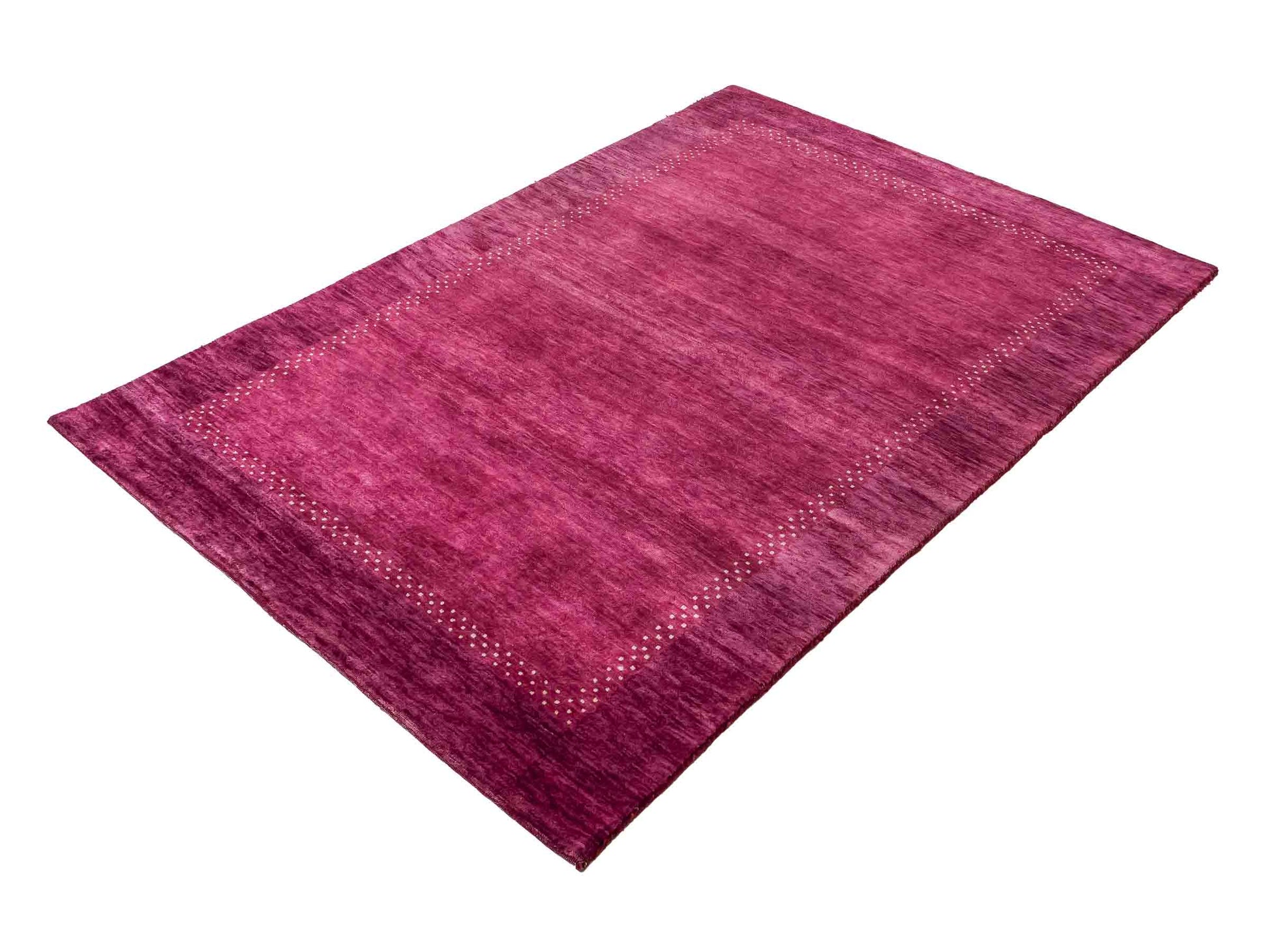 Feiner, handgeknüpfter Indo Lori Orientteppich aus Wolle von Khademi, violett, lila. 179x121 cm. Verkauf durch Jupiter Intl.