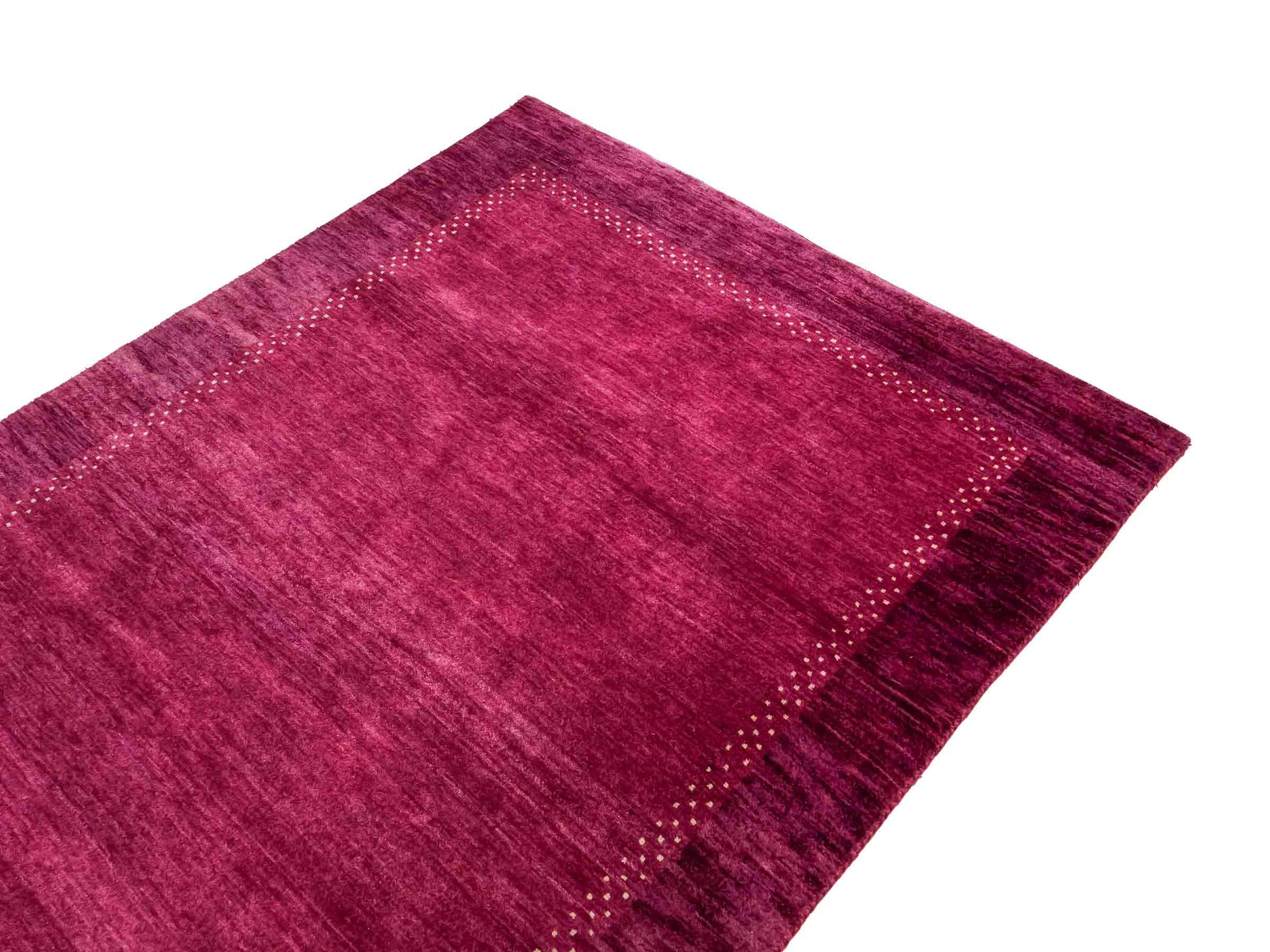 Feiner, handgeknüpfter Indo Lori Orientteppich aus Wolle von Khademi, violett, lila. 179x121 cm. Verkauf durch Jupiter Intl.