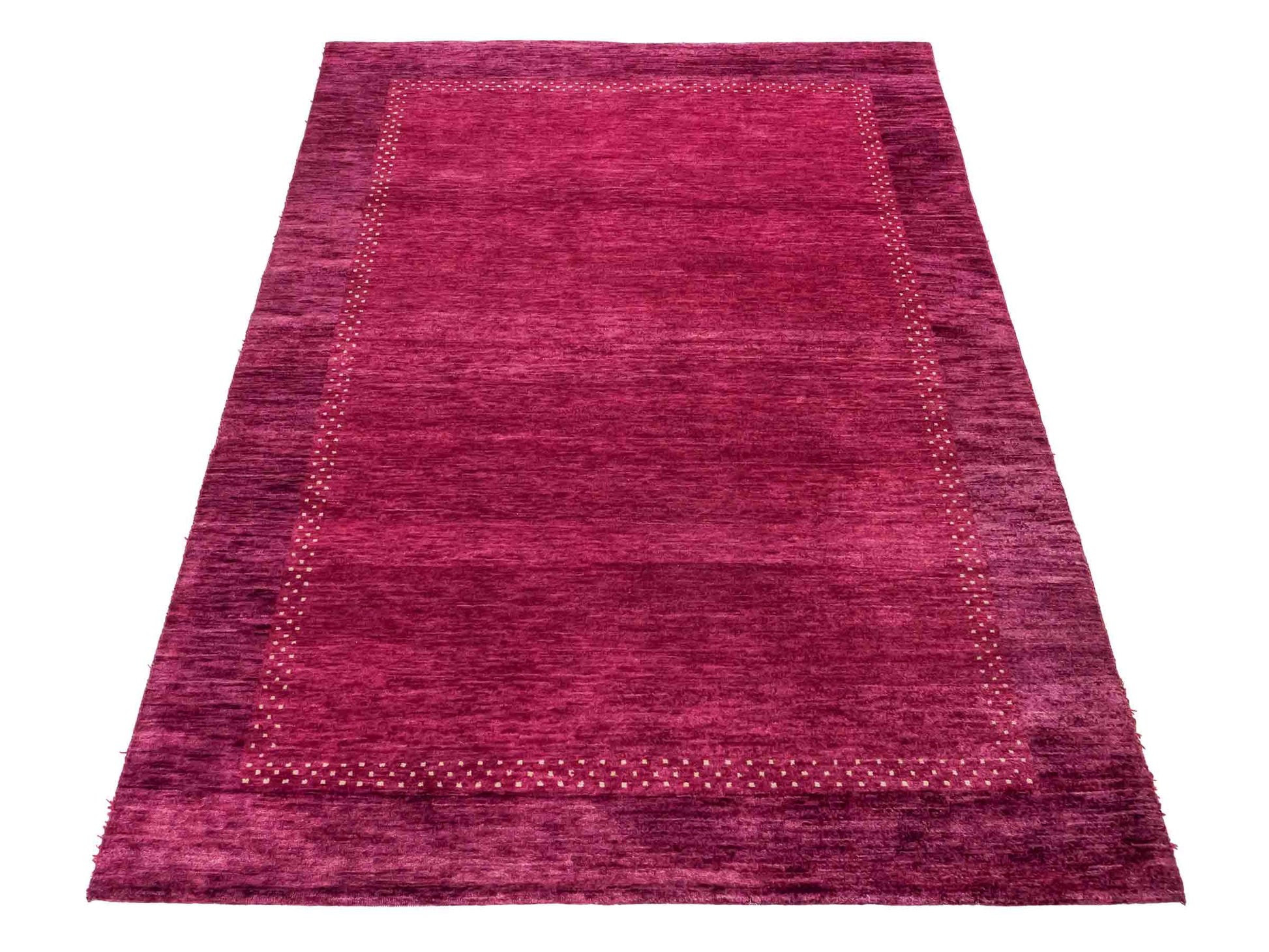 Feiner, handgeknüpfter Indo Lori Orientteppich aus Wolle von Khademi, violett, lila. 179x121 cm. Verkauf durch Jupiter Intl.