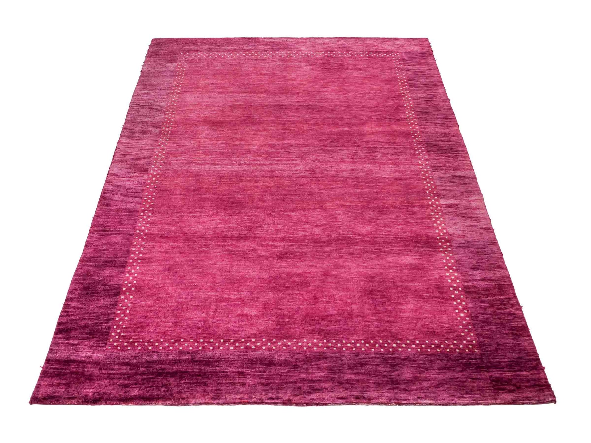 Feiner, handgeknüpfter Indo Lori Orientteppich aus Wolle von Khademi, violett, lila. 179x121 cm. Verkauf durch Jupiter Intl.