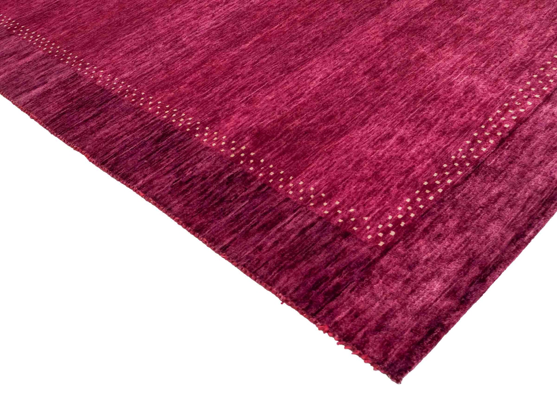 Feiner, handgeknüpfter Indo Lori Orientteppich aus Wolle von Khademi, violett, lila. 179x121 cm. Verkauf durch Jupiter Intl.