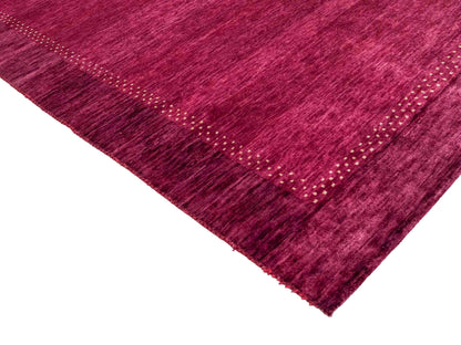 Feiner, handgeknüpfter Indo Lori Orientteppich aus Wolle von Khademi, violett, lila. 179x121 cm. Verkauf durch Jupiter Intl.