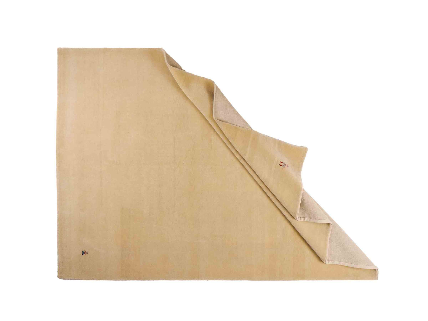 Feiner, handgeknüpfter Indo Lori Wollteppich aus Indien von Khademi. Größe: 260 x 190 cm. Farbe: Cremeweiß. Verkauf durch JUPITER Intl.