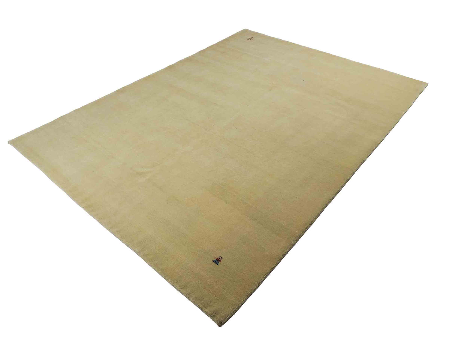 Feiner, handgeknüpfter Indo Lori Wollteppich aus Indien von Khademi. Größe: 260 x 190 cm. Farbe: Cremeweiß. Verkauf durch JUPITER Intl.