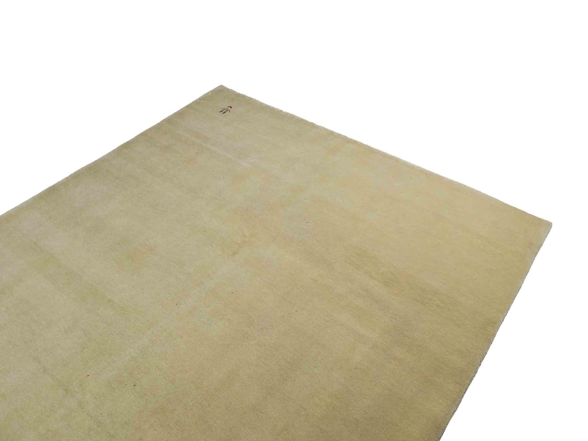 Feiner, handgeknüpfter Indo Lori Wollteppich aus Indien von Khademi. Größe: 260 x 190 cm. Farbe: Cremeweiß. Verkauf durch JUPITER Intl.