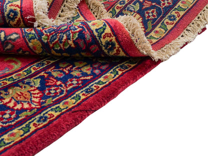 Handgeknüpfter, indischer Orientteppich mit Sarough Design von Khademi aus Wolle, rot. 172x116 cm. Verkauf durch Jupiter Intl.