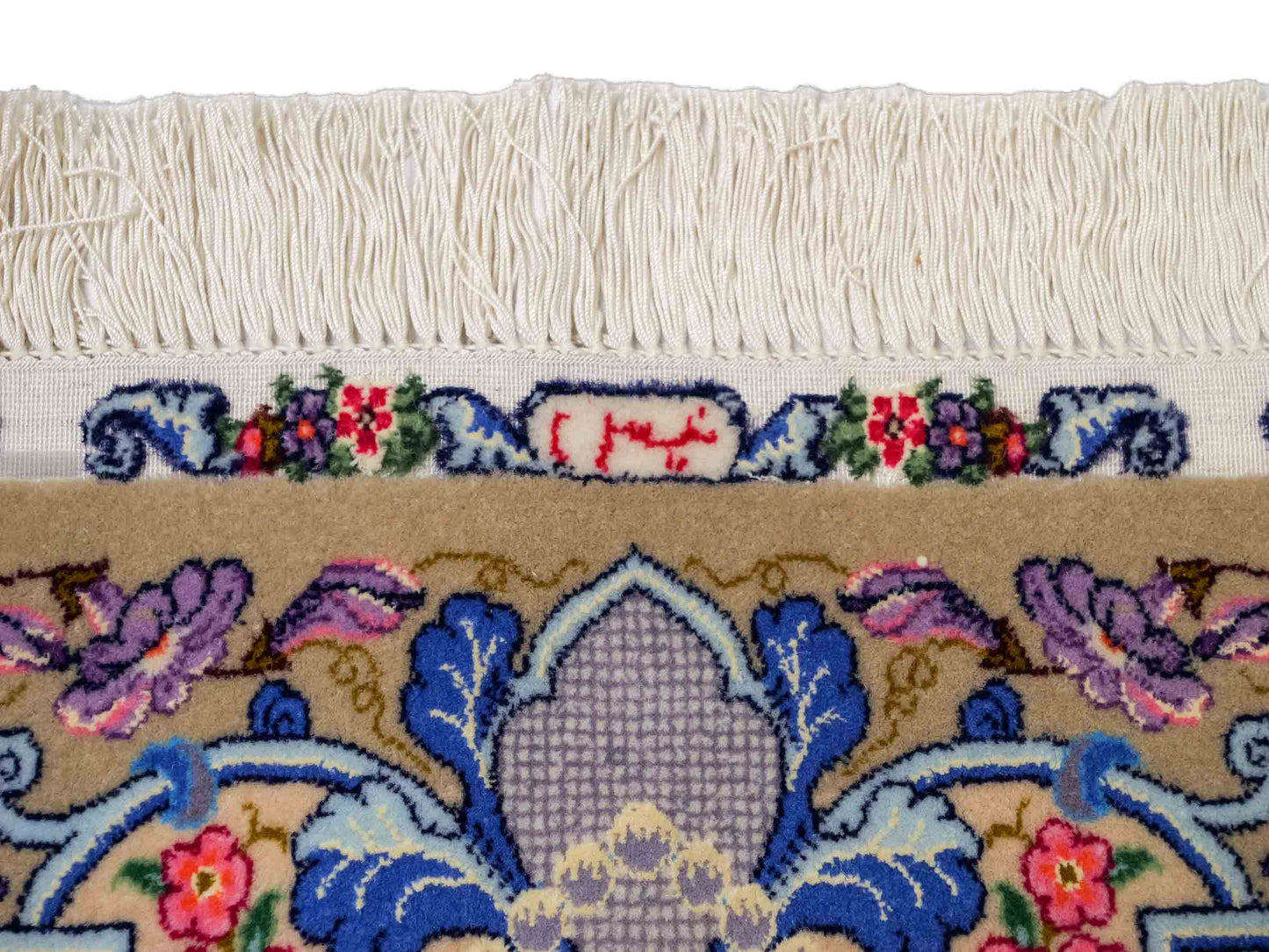 Sehr feiner, handgeknüpfter Khademi Orientteppich mit Isfahan Design aus Wolle und Seide, grau. 190x123 cm. Vertrieb durch Jupiter Intl.
