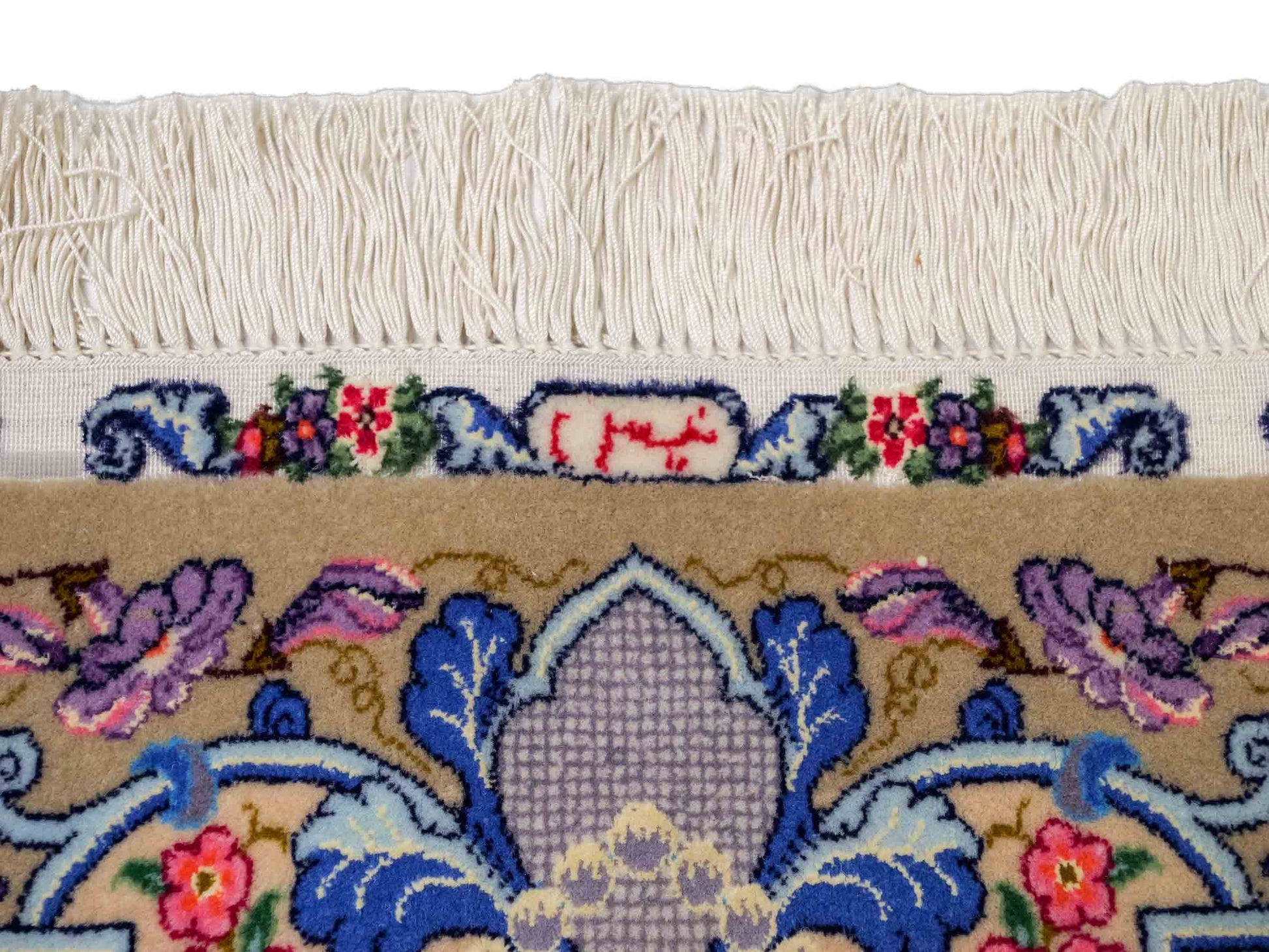 Sehr feiner, handgeknüpfter Khademi Orientteppich mit Isfahan Design aus Wolle und Seide, grau. 190x123 cm. Vertrieb durch Jupiter Intl.