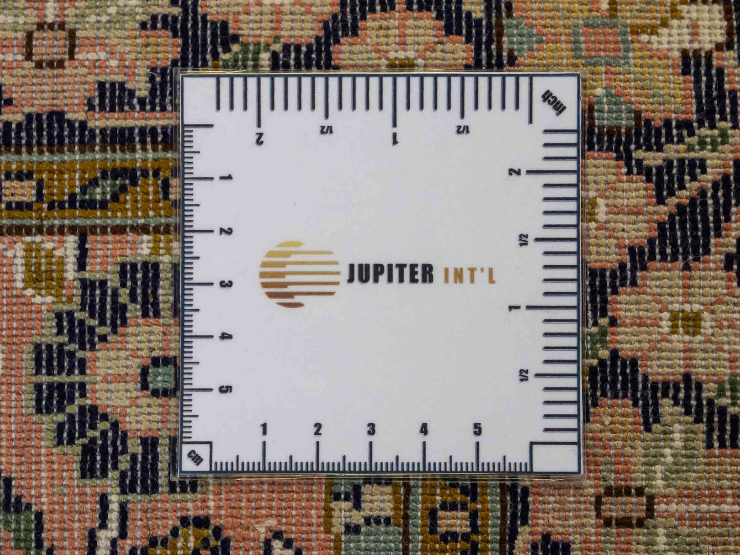 Feiner, handgeknüpfter Kaschmir Seide Orientteppich von Khademi, rost, rot. 92x63 cm. Verkauf durch Jupiter Intl.
