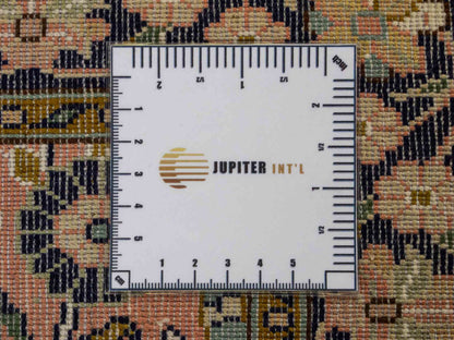 Feiner, handgeknüpfter Kaschmir Seide Orientteppich von Khademi, rost, rot. 92x63 cm. Verkauf durch Jupiter Intl.