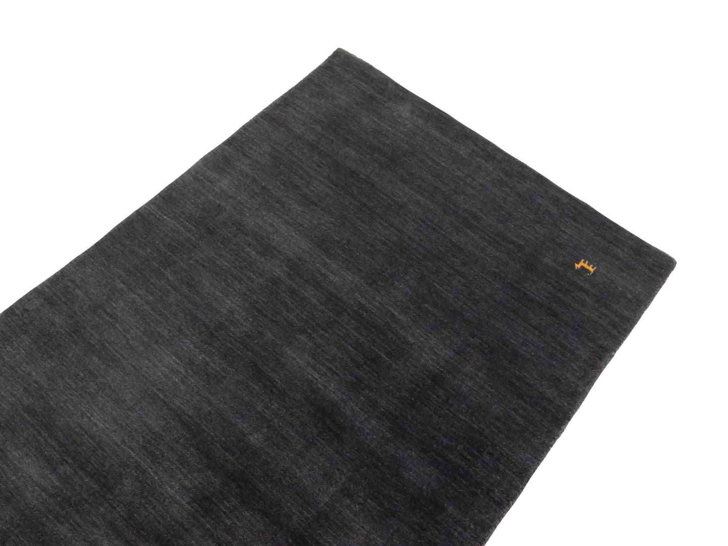 Moderner, Handloom Lori Gabbeh Orientteppich von Khademi aus Wolle, anthrazit. Nomaden-Design. Produziert in Indien. Größe: 150x99cm. Teppichnummer: KB4-1558. Verkauf durch Jupiter Intl.