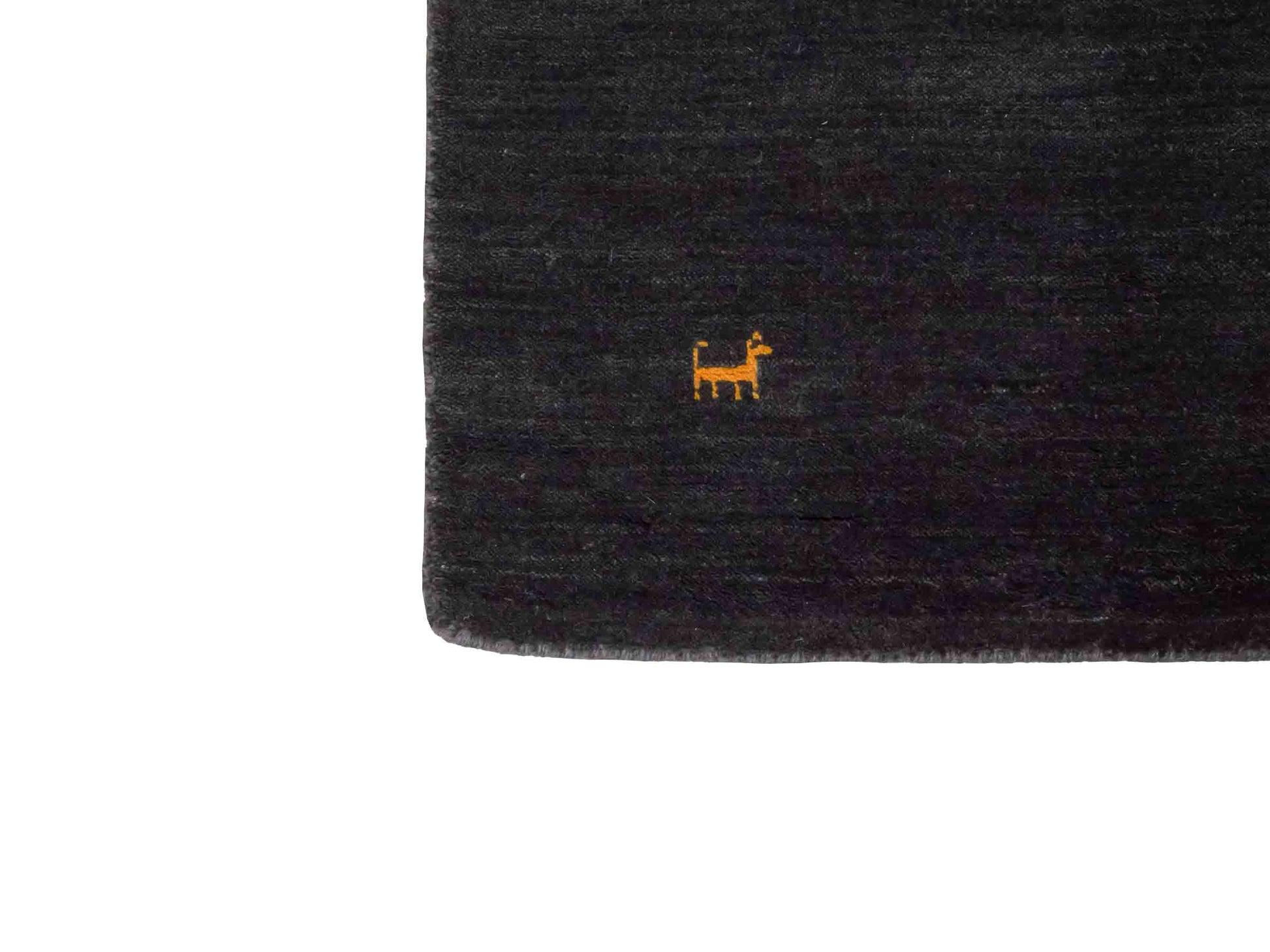 Moderner, Handloom Lori Gabbeh Orientteppich von Khademi aus Wolle, anthrazit. Nomaden-Design. Produziert in Indien. Größe: 150x99cm. Teppichnummer: KB4-1558. Verkauf durch Jupiter Intl.