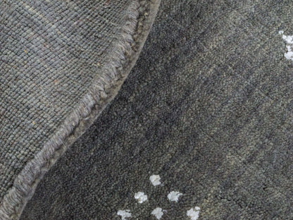 Moderner, Handloom Lori Gabbeh Orientteppich von Khademi aus Wolle, grau. Geometrisches Nomaden-Design. Produziert in Indien. Größe: 151x93cm. Teppichnummer: KB4-1548. Verkauf durch Jupiter Intl.