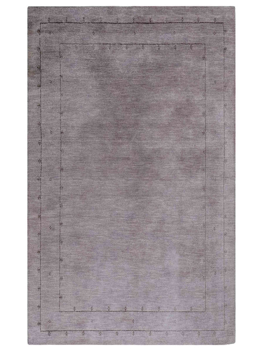 Moderner, Handloom Lori Gabbeh Orientteppich von Khademi aus Wolle, grau. Geometrisches Nomaden-Design. Produziert in Indien. Größe: 196x136cm. Teppichnummer: KB4-1786. Verkauf durch Jupiter Intl.